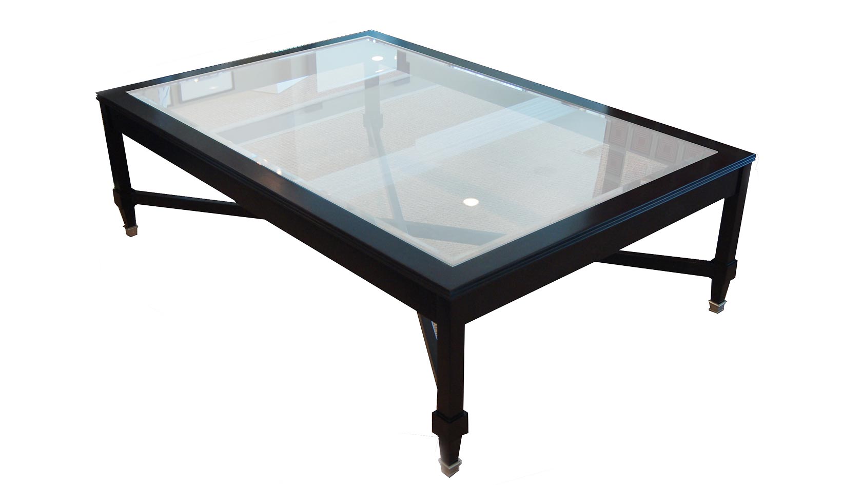 laurier coffee table with glass top