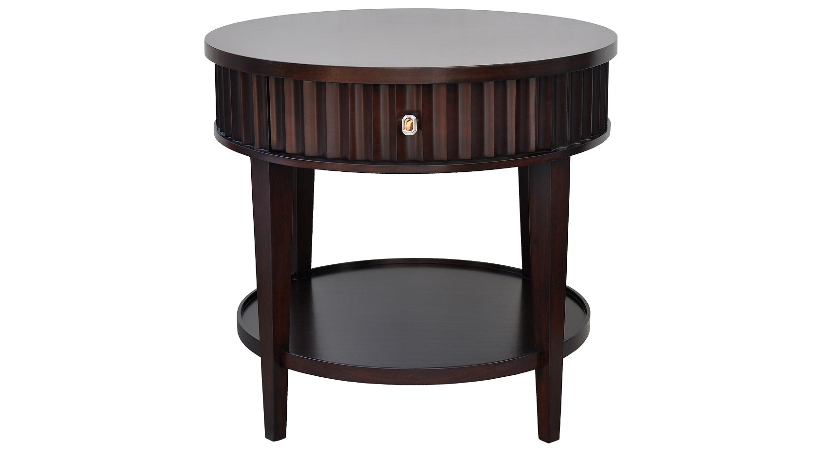 lexington round bedside table