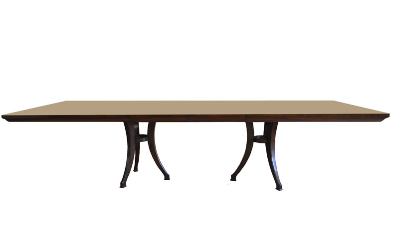 oxford double pedestal dining table