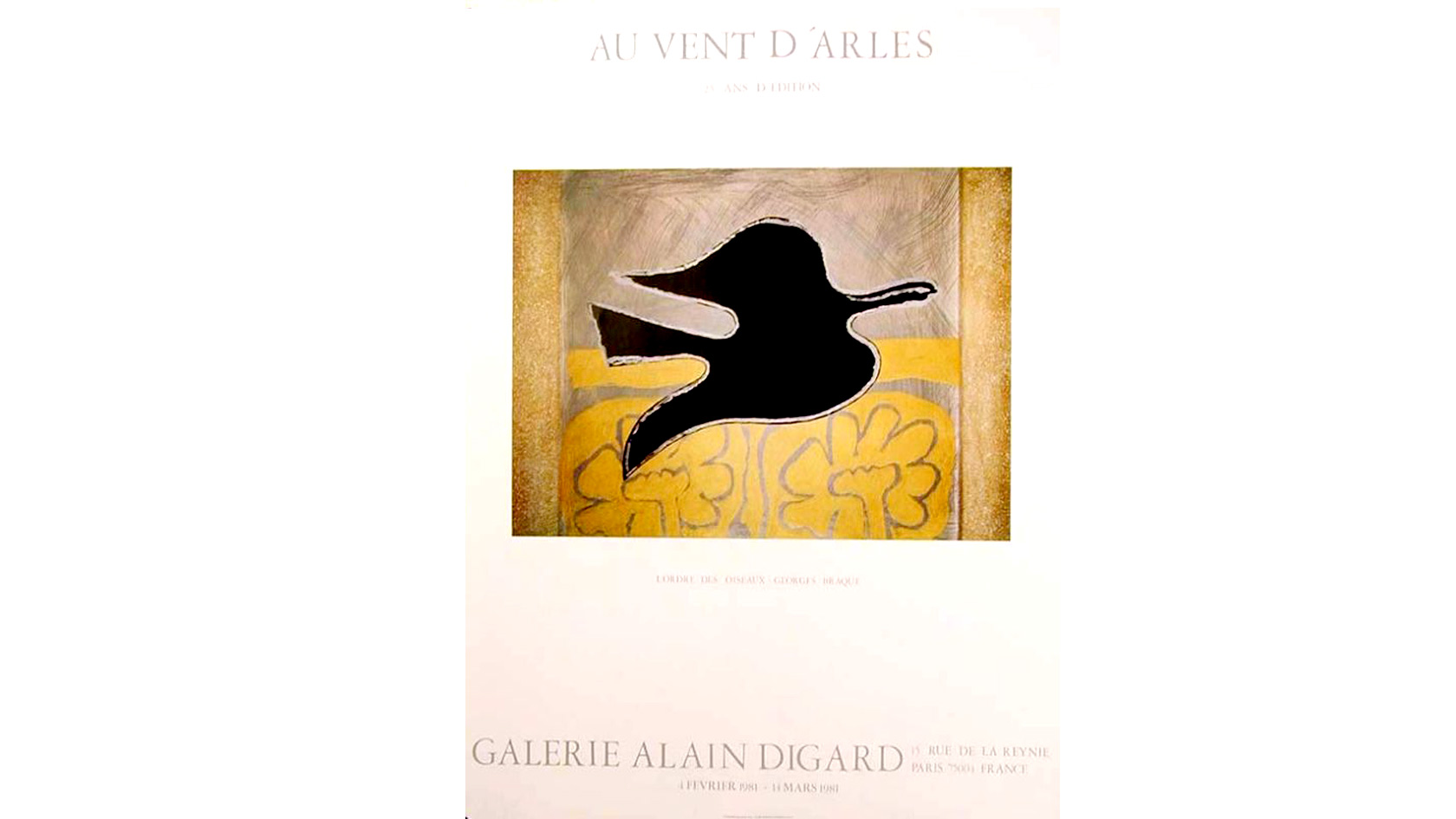 Georges Braque - L'ordre Des Oiseaux 1981